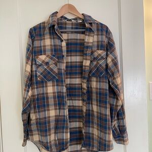 70s or 80s Vintage Woolrich Flannel Button Down